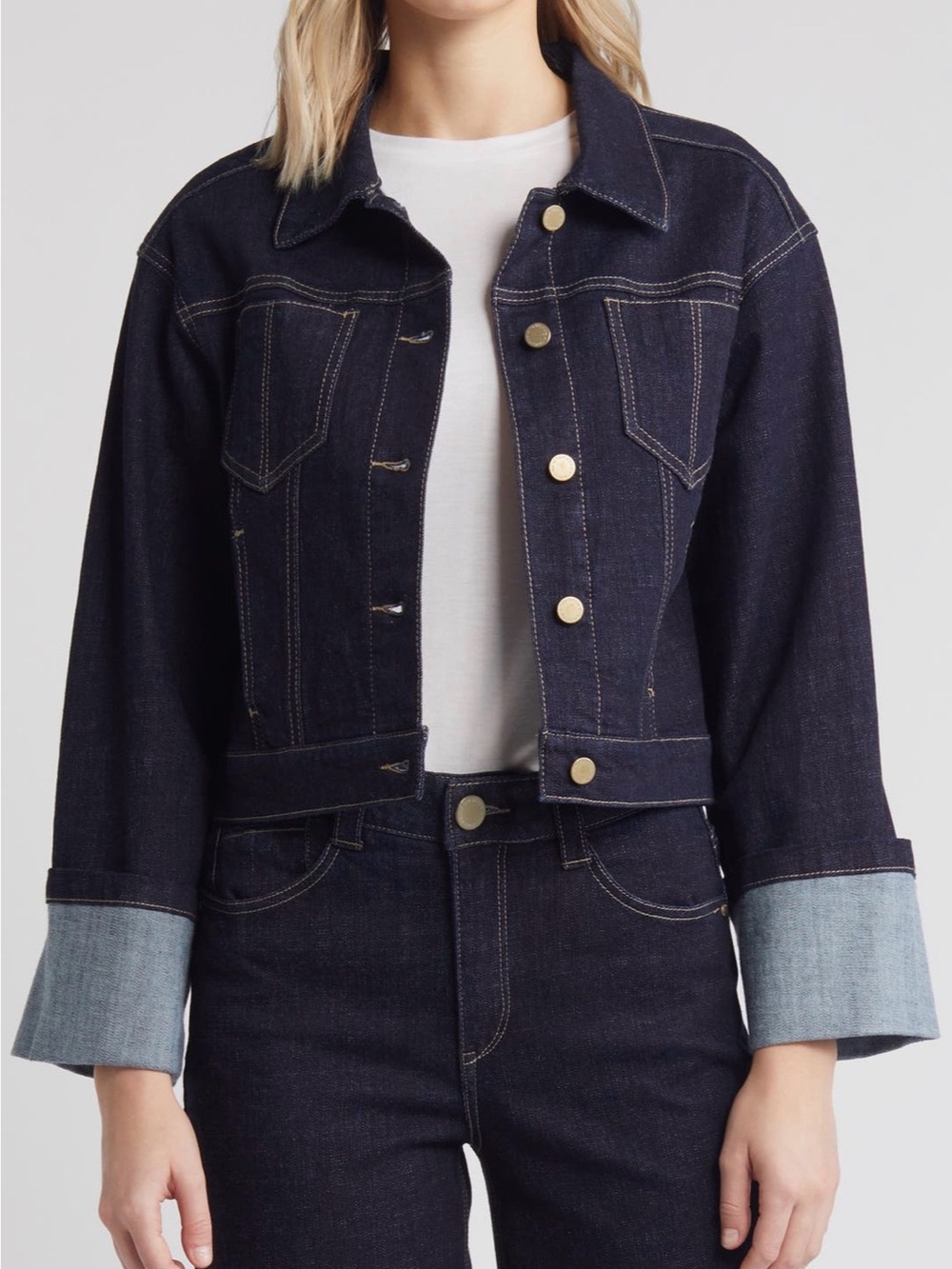 Wit & Wisdom Cuff Crop
Denim Jacket XL